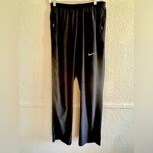 Nike Dri fit Black lightweight adjustable Running Pants size Large
